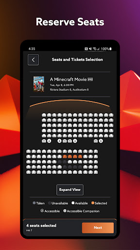 Captura de pantalla de Regal: Tickets and Showtimes