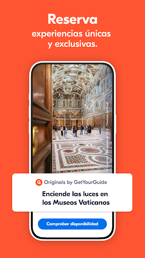 Captura de pantalla de GetYourGuide: tours y viajes