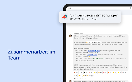 Google Chat Screenshot
