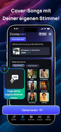 Donna KI Lied Musik Generator Screenshot