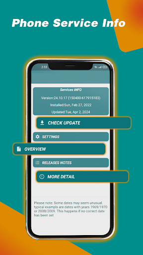 Captura de pantalla de Services Info / Apk Installer