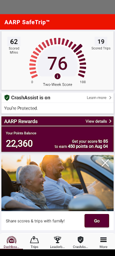 AARP SafeTrip™ Screenshot