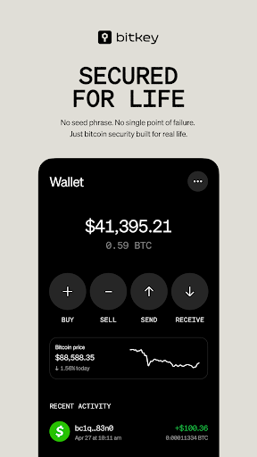 Captura de pantalla de Bitkey - Bitcoin Wallet