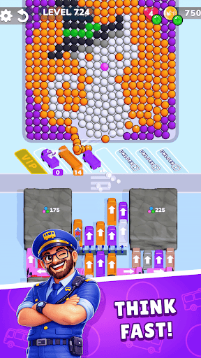 Captura de pantalla de Bubble Bus: Parking Jam Puzzle