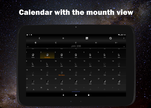Captura de pantalla de Moon Phase Calendar