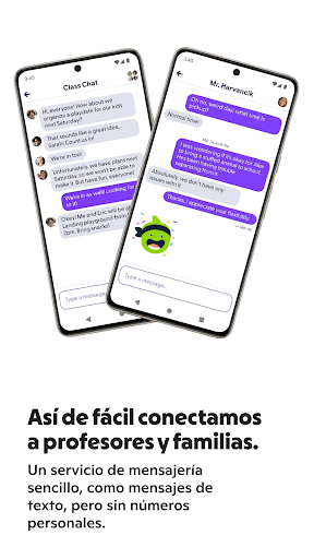 Captura de pantalla de ClassDojo: Aula y casa