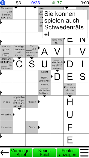 Deutsches Kreuzworträtsel Screenshot