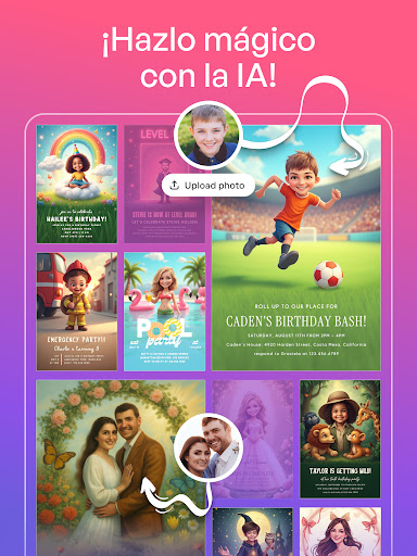 Captura de pantalla de Crea Tarjetas de Invitación