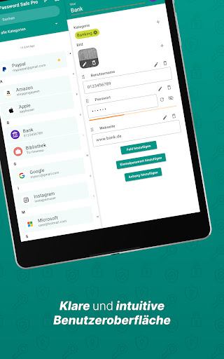 Password Safe und Manager Screenshot