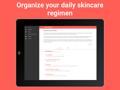 Skincare Routine screenshot