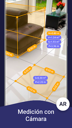 Captura de pantalla de AR Ruler App: Tape Measure Cam