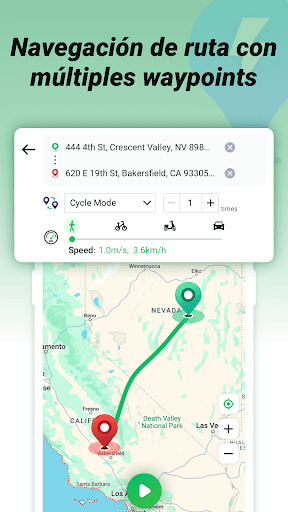 Captura de pantalla de FlashGo: cambiar ubicación GPS