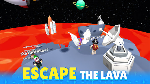 Captura de pantalla de Obby Block World: Lava Fall