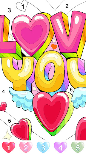 Captura de pantalla de color de graffiti por número