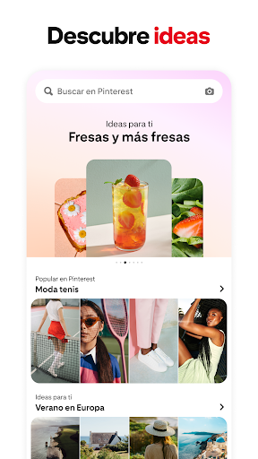 Captura de pantalla de Pinterest