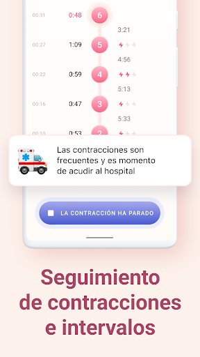 Captura de pantalla de Mi contador de contracciones