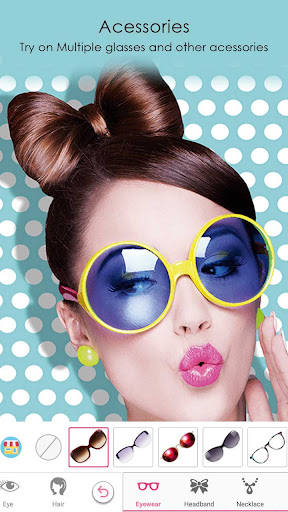 Captura de pantalla de cara belleza maquillaje cámara