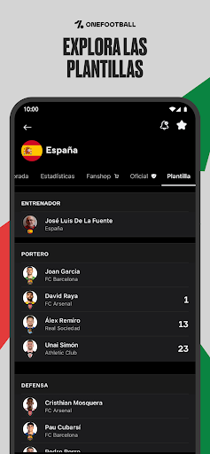 Captura de pantalla de OneFootball: Resultados Fútbol