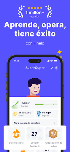 Captura de pantalla de Finelo: Domina el Trading