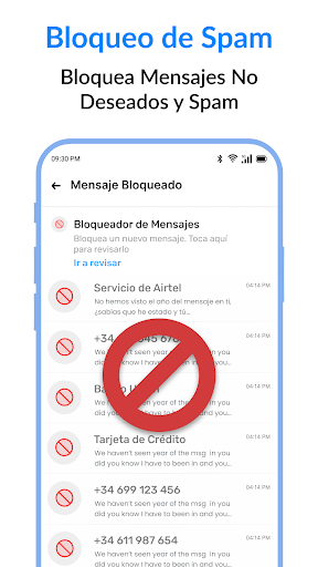 Captura de pantalla de Mensajes : SMS & Chat privado