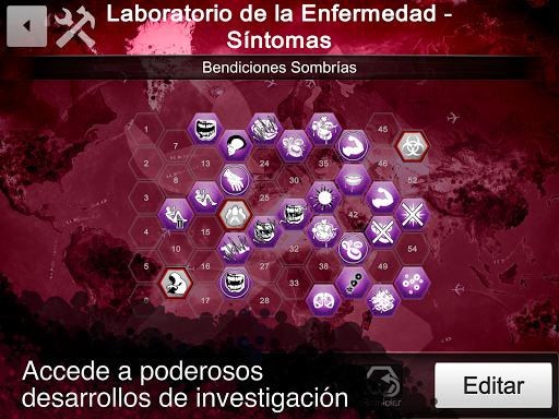 Captura de pantalla de Plague Inc Editor de Escenario