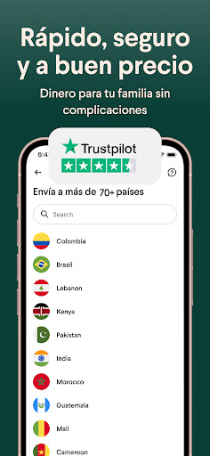 Captura de pantalla de Taptap Send: Envía dinero