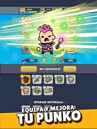 Captura de pantalla de Punko.io: Roguelike TD