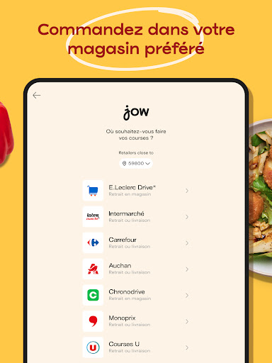 Jow - Recettes et courses Screenshot