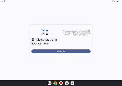 Captura de pantalla de Google Authenticator