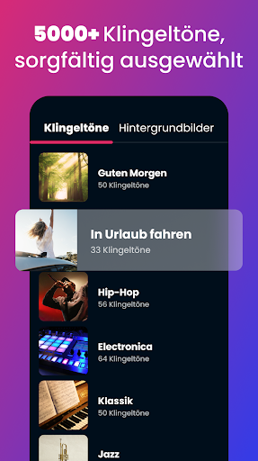 Klingelton Lieder für Android Screenshot