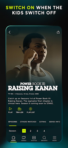 Captura de pantalla de STARZ
