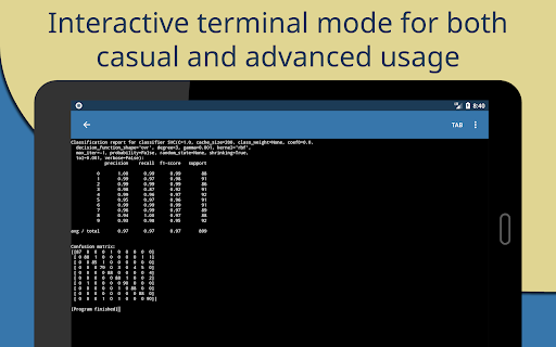 Captura de pantalla de Pydroid 3 - IDE for Python 3