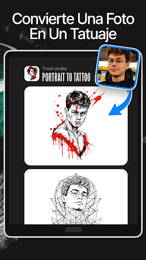 Captura de pantalla de Ink AI: Tatuajes de diseño IA