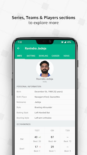 Captura de pantalla de Cricbuzz - Live Cricket Scores