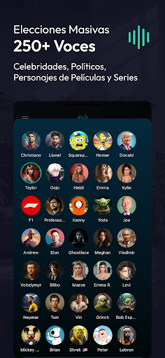 Captura de pantalla de Voices AI: Cambiador de Voz