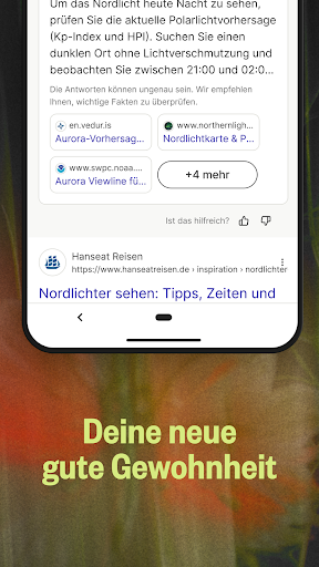 Ecosia Klimapositiver Browser Screenshot