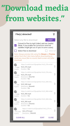 Captura de pantalla de 1DM+: Browser & Video Download