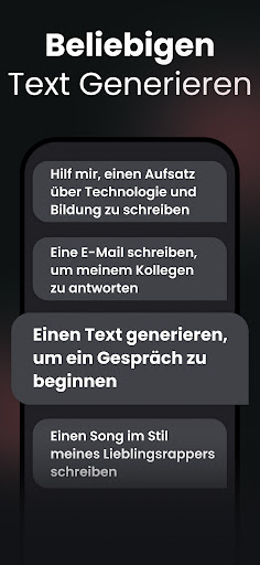 Chat AI: Frag den Agent Screenshot