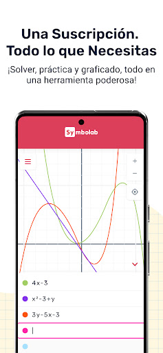 Captura de pantalla de Symbolab: Resolver Matemáticas