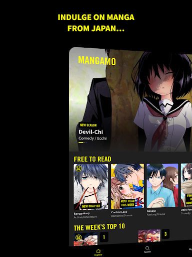 Captura de pantalla de Mangamo Manga & Comics