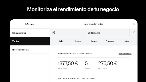 Captura de pantalla de Square TPV: Punto de Venta
