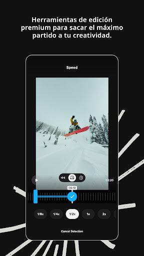 Captura de pantalla de GoPro Quik: Editar videos