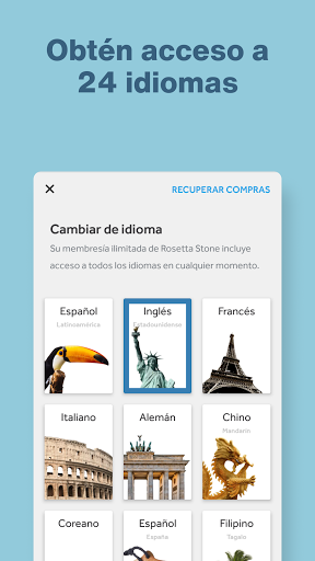 Captura de pantalla de Rosetta Stone: Aprende idiomas