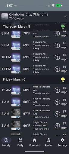 US Public Weather Screenshot