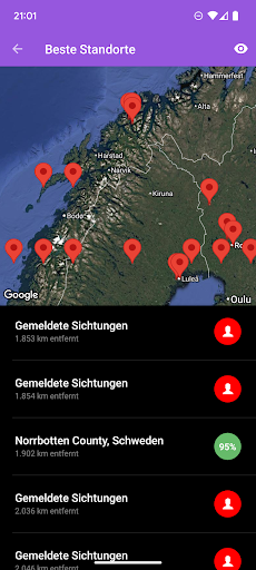 Polarlicht-Vorhersage Pro Screenshot