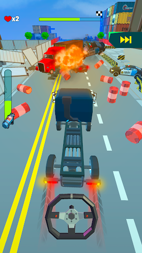 Captura de pantalla de Crazy Rush 3D - A correr