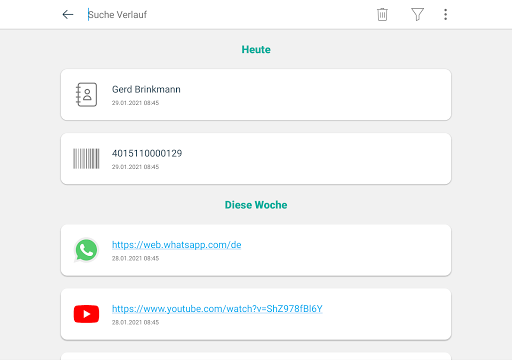 QR-code & Barcode-Scanner Screenshot
