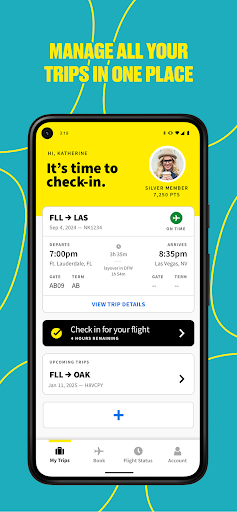 Spirit Airlines screenshot