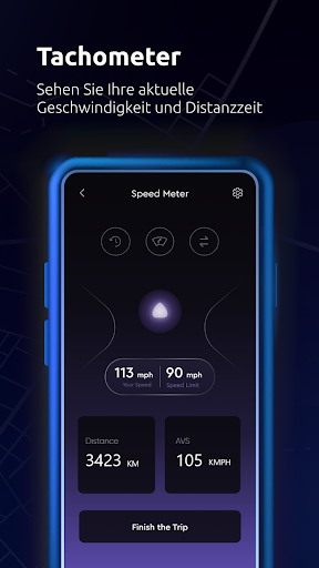 All-in-One-Karten, Tachometer Screenshot