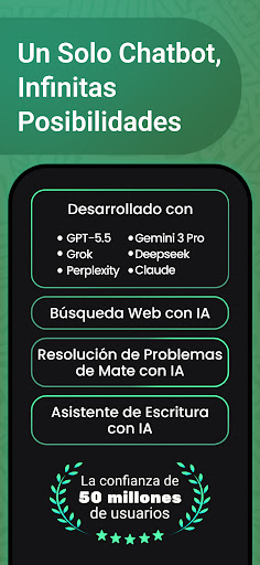 Captura de pantalla de Chat AI: Pregunta al Agente